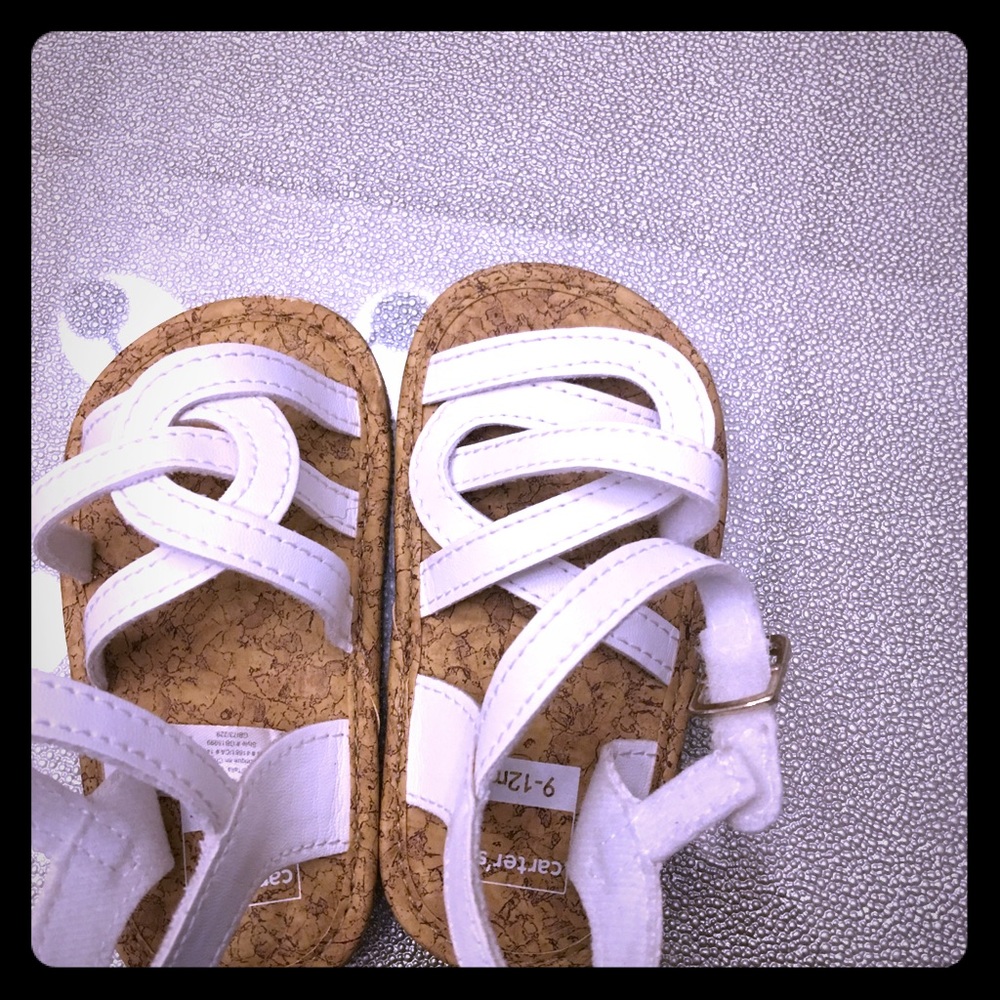 Cute white sandals 9-12 months baby